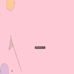For this sketch I tried to add a quadrilateral that would act similarily to the circles. I could not figure out how to make all the points follow the position of mouseX and mouseY as a quadrilateral has eight points (2 per axis) while an elipse only uses three points (x, y, and diameter).